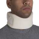 OTC Cervical Collar, Soft Contour Foam, Neck Support Brace, White Average 3" Depth, Large
