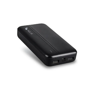 Emerge Helix TurboVolt+ 16,000mAh Power Bank with Dual USB A Ports and One USB-C, Black