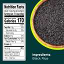 RiceSelect Black Rice, Whole-Grain Rice | Fiber-rich rice for stovetop, easy to cook, versatile pantry staple, gluten-free, vegan, kosher, non-GMO, 22-ounce jar (EXP 08/31/26)