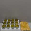 Adabocute 4oz Hexagonal Honey Jars - Glass Honey Jars with Gold Lids, Wooden Dippers, Bee Charms and Jutes - Hexagon Jars for Baby Shower, Wedding and Party Favors, 12 Pack