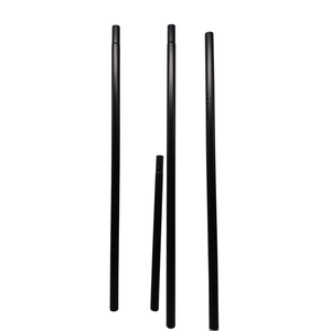 Shower Curtain Rod 4 count, 42,41,23 Inch, 1"Diameter Spring Long Adjustable Tension Curtain Rods for Bathroom Windows Closet No Drilling No Rust, Black