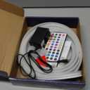 segrass 32.8ft LED neon Lights with Remote APP Control IP65 Waterproof Flexible Neon Strip Lights 24V RGB Rope Lights for Bedroom Room Outdoors Dcor