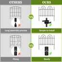 45ft x 13in Garden Fence Animal Barrier, 32 Panels Decorative Garden Fence Border, No Dig Garden Fence Panels, 1.8in Gap Rustproof Metal Stakes, Ground Defense Border Fence for Outdoor, Yard, Patio