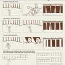 Pleat Tape for Curtain Heading Vintage Style Small Size(10Yard,White)