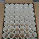 Pack of 48 Cardboard Craft Toilet Paper Tube Rolls, 9.9 cm Length (White)