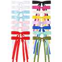 16pcs Hair Bows Hair Clips for Women Satin Hair Ribbon Barrettes Hair Accessories for Women Girls