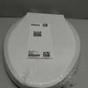 KOHLER 4636-RL-0 Cachet ReadyLatch Elongated Slow Close Toilet Seat, Soft Close Toilet Seat Quiet Lid, Contoured Grip-Tight Bumpers Installation Hardware, Apartment Essentials, White