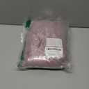 AQOTHES Soft Faux Fur Fuzzy Cute Decorative Throw Pillows Covers with Snowflake Glitter Printed Pillowcases for Christmas Decor Home Bed Room Sofa Chair Couch, Pink 24x24 inch, Pack of 2