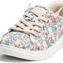 Skechers Women's Bobs D'vine Sneakers (8, Natural Multi)