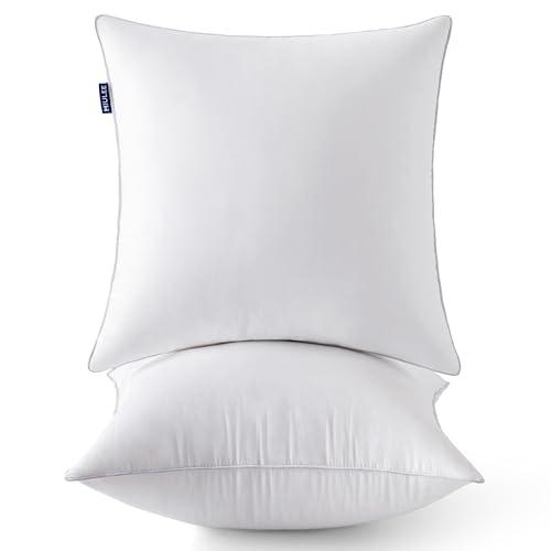 MIULEE 20 x 20 Pillow Inserts (Set of 2) -Throw Pillows for Couch Sofa with 100% Cotton Covers