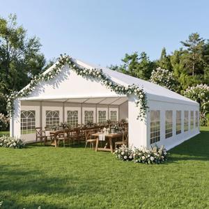 20x40 Party Tent Heavy Duty Outdoor Event Tent for Backyard White