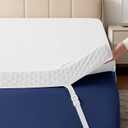 EDILLY 3 Inch Cooling Gel Memory Foam Mattress Topper King Size,with Removable & Washable Bamboo Cover,Soft Breathable Mattress Pad,Bed Topper for Back Pain Relief (76x80)