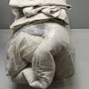 Merryword Linen Comforter Set King Size Natural French Flax Linen Bedding Comforter Set Soft Breathable Moisture Wicking Comfy Bedding 3 Pieces