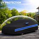 Car Cover Custom Fit Chevy Camaro,10-Layer Car Cover Waterproof All Weather,Full Exterior Cover with Cotton Lining,Sun Rain UV Dust Snow Protection with Door Zipper,Fit for Chevy Camaro 2010-2025