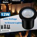 2700K-6500K Dimmable Landscape Well Lights, Low Voltage Outdoor In-Ground Lighting IP67 Waterproof with Memory Function, 12-24V Landscape Lighting for Garden Pathway Yard (20 Pack)