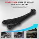 2Pcs Trailing Control Arms with Bushing for RAV4 2006-2011 48760-42010 48780-42010, Rear Left and Right Side
