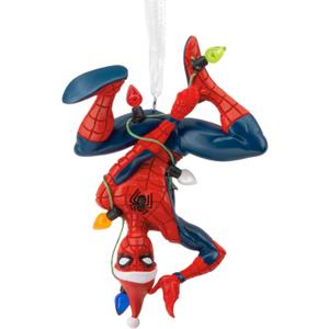 Hallmark Marvel Spider-Man Hanging from Lights Christmas Ornament, Gifts for Marvel Fans