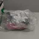 Amazon Basics Ceramic Space Heater, Mini Heater for Office Desk, Portable Tent Heater (Indoor Use), 500 W, With Tip-Over Protection, Lightweight (1.4 LBS), Pink, 5.9 x 3.2 x 6 inches