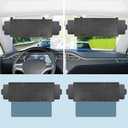 2 Pack Polarized Sun Visor Extender for Car with 2 Side Sunshade, Car Visor Extender Sun Blocker, Upgraded UV400 Sun Visor Extension with PC Lens, Anti-Glare Car Visor for Safe Driving