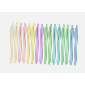 Pastel Retractable Ballpoint Pens,Medium Point 1.0mm Black Ink,Quick