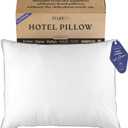 FluffCo Zen Fluff™ Down Alternative Bed Pillows - Soft, Queen Size (1 Pack) | Recycled Vegan Microfiber Pillows For Side, Back & Stomach Sleepers - Luxury Hotel Quality - Cotton Shell 20x28