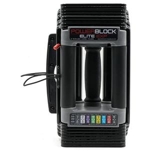 PowerBlock Elite EXP Adjustable Dumbbells, Stage 1, 5-50 lb. Dumbbells, Durable Steel Build, Innovative Workout Equipment, All-in-One Dumbbells, Expandable with Expansion Kits