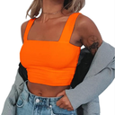 Abardsion Women's Sexy Sleeveless Skinny Basic Strappy Crop Tank Tops 2024, Medium