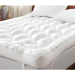 Decroom 4 Inch Memory Foam Mattress Topper King Size, Filled with Breathable Memory Foam Pillow Topper, Soft Fluffy Supportive Bed Mattress Pad for Back Pain Relief, 80x78x4 Inch