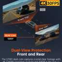 Dash Cam Front and Rear, 4K Ultra HD+1080P Dash Camera for Cars, Built-in Wi-Fi GPS, Included 32GB Card, 2.0'' IPS Screen Mini Car Camera, App, Night Vision, 170Wide Angle, 24H Parking Mode