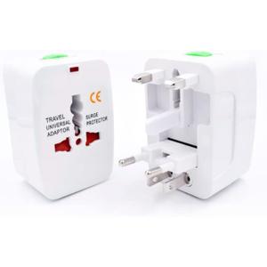 Portable Worldwide Universal Power Adapter Converter All in One International Out of Country Travel Wall Charger Plug Compatible with USA, EU, UK, and AUS and More Outlets