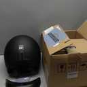 Yesmotor 3/4 Open Face Retro Motorcycle Helmet Vintage Helmet for Motorbike Casco, Moped, Cruiser, Bobber, and Chopper - DOT ApprovedMatte Black,M