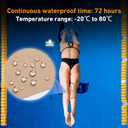 Precut Kinesiology Tape for Knees Valgus–12PCS KTQUICK Pain Relief Athletic Tape, Waterproof & Hypoallergenic Latex-Free, Elastic Breathable Long-Lasting Knee Support Tape for All(Beige)