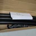 Curved Shower Curtain Rod,Matte Black Round Shower Curtain Rod 48 to 64 Inches Adjustable Rounded Bowed Shower Rods for Bathroom,Bathtub, More Shower Space,Need to Drill