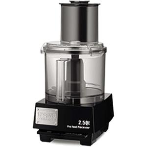 Waring Commercial WFP11S 2.5 Quart Food Processor, 3/4 HP Motor, Extra Large Feed Tube, Patented LiquiLock Seal Bowl System, Includes Grating, Shredding, Slicing, Whipping Disc and a Standard S blade for Chopping, Pureeing, and Emulsyfying, 120V, 5-15 Phase Plug
