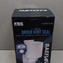 Dryer Vent Cover 4 inch with UV RESISTANT - Outdoor Dryer Vent Cover Natural Energy Saving, Dryer Vent Seal for Home Exterior (White)