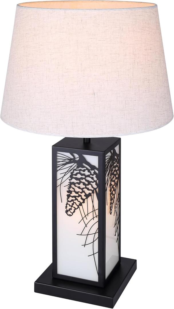 Coy, ITL2138B26BK, MBK Color, 2 Lt Table Lamp, Neutral Fabric
