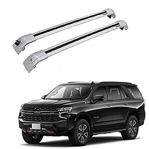 SNIXWOO 440 LBS Lockable Roof Racks Fit for 2021-2024 Chevrolet Tahoe & Suburban, Yukon & Yukon XL, Escalade ESV - Anti-Theft Cross Bars - All Aluminum Alloy