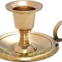 Christian Orthodox Bronze Candlestick Chamberstick Taper Holder (2433/7)