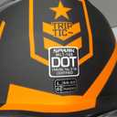 SPARK ATV & Dirt Bike Helmet for Adults - DOT Certified Motocross Helmet withQuick Release, Lightweight Off-Road Design for Motocross & Trail Riding (Matte Orange Voyager, Large)