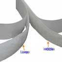 BQS 1" Width Self Adhesive Hook and Loop Sticky Back Tape Fastener 16 feet(White)