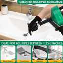 Wayona Drain Snake 50 FT, Plumbing Snake for Sink Snake Drain Clog Remover, Drain Snake with Drill Attachment with Bag Gloves Cleaning Brush, Manual or Powered Used, Not Automatic(50 FT - 1/4 inch)