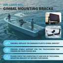 000-11020-001 Gimbal Mounting Bracket with Knobs for 9" Touchscreen Fish Finders,Compatible with Lowrance 9 HDS Gen2 Touch, 9 HDS Gen3, 9 HDS Carbon, 9 Elite-Ti, 9 Hook, 9 Elite-HDI-Chirp