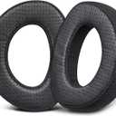 SOULWIT Lambskin Replacement Earpads for Sennheiser HD700 HD 700 Headphones. Ear Pads Cushions with Durable Mesh Fabric, Noise Isolation Memory Foam - Black