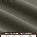 Men's Crewneck Pullover Soft Long Sleeve Thermal Shirts Running Gym Workout Winter Warm Sweatshirt (Black, M)