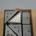 VOLISUN Solar Step Lights Outdoor Waterproof, LED Outdoor Stair Lights, Solar Step Light for Outside, Deck Light Decor for Stair,Front Porch and Patio(Brown,12 Pack)