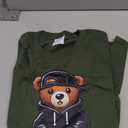 Funny Bruh Meme Hip Hop Teddy Bear Teenager Boys Teen Saying T-Shirt M