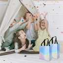 18 Pcs Glossy Iridescent Small Gift Bags Bulk, 8x3.9x9.8 In Non-woven Party Bags for Present with Sturdy Bases for Birthday, Wedding, Easter, Party, Holiday