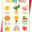 Thank You Card for Teacher, Cute Teacher Appreciation Card Gift from Kids or Parents, End of Year Thank You Gift for Preschool Nursery Daycare Teachers, Heartfelt Gratitude Cards, 8.1 x 5.3 inches