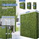 Bynbbur Artificial Hedge Wall 36" Lx54 Hx6 W Boxwood Hedges Outdoor Patio Greenery Walls, Fake Grass Privacy Wall Screens, Office Living Room Divider, Wedding Party Décor