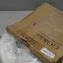 GO&SO White Bell Lamp Shades Set of 2 Small Beside Lampshades- 6" Top x 13" Bottom x 9.8" High(Spider) Traditional Linen Lamp Shade for Table Lamps - Replacement Lampshade - Assembly Required